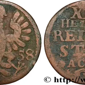 Bon Plan ALLEMAGNE - AIX-LA-CHAPELLE 12 (XII) Heller ville de Aachen aigle 1758 fwo_854191 Monde