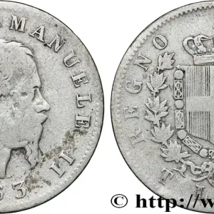 ITALIE 1 Lira Victor Emmanuel II 1863 Turin fwo_854195 Monde Nouveauté