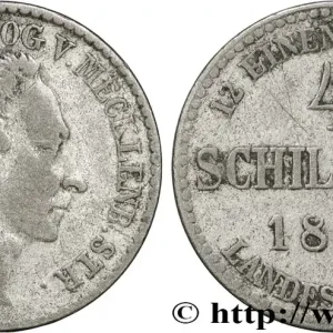 Gros Lot ALLEMAGNE - MECKLEMBOURG-STRELITZ 4 Schillinge Grand-duc Georges 1846 fwo_854211 Monde