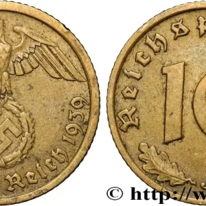 Bon Marché ALLEMAGNE 10 Reichspfennig aigle surmontant une swastika 1939 Hambourg - J fwo_854241 Monde