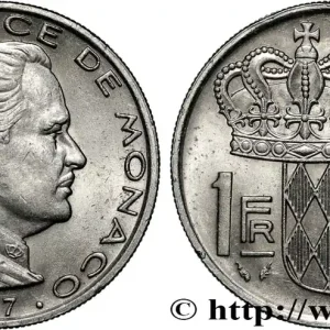 MONACO 1 Franc Rainier III 1977 Paris fwo_854244 Monde Soldes