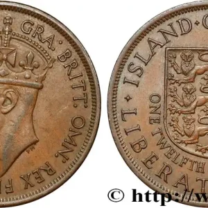 Bon Marché JERSEY 1/12 Shilling Georges VI 1945 fwo_854311 Monde