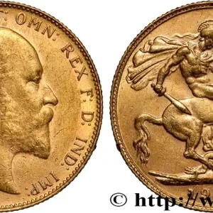 Prix Cassé OR, PALLADIUM ET PLATINE INVESTISSEMENT 1 Souverain Edouard VII 1910 Perth fwo_854389 Monde