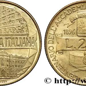 ITALIE 200 Lire centenaire Académie de la Guardia di Finanza 1996 Rome - R fwo_854603 Monde Prix Choc