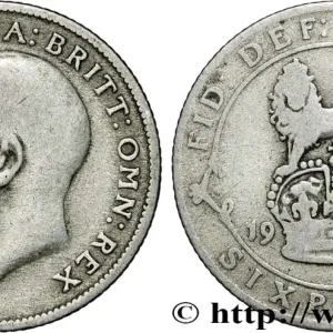 ROYAUME-UNI 6 Pence Georges V / lion surmontant une couronne 1921 fwo_854610 Monde Promotion Saisonnière