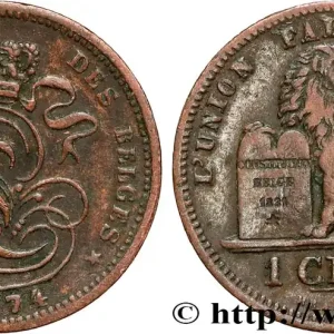 Prix Choc BELGIQUE 1 Centime Léopold Ier 1874 fwo_854618 Monde