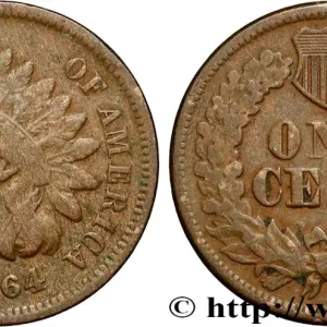 Acheter Direct ÉTATS-UNIS D'AMÉRIQUE 1 Cent tête d’indien, 2e type 1864 fwo_854620 Monde