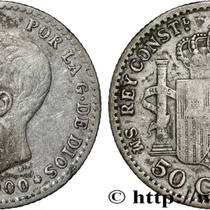 ESPAGNE 50 Centimos Alphonse XIII 3e type 1900 Madrid fwo_854675 Monde Acheter En Ligne