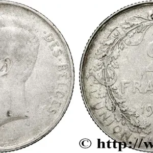 BELGIQUE 2 Francs Albert Ier légende française 1910 fwo_854692 Monde Soldes