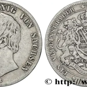 ALLEMAGNE - ROYAUME DE SAXE - JEAN 1 Thaler 1870 Dresde fwo_851664 Monde Marque