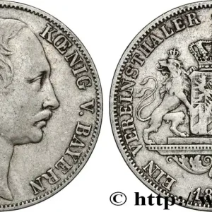Petit Prix ALLEMAGNE - ROYAUME DE BAVIÈRE - MAXIMILIEN II JOSEPH Thaler 1860 fwo_851901 Monde