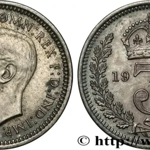 Vente Directe GRANDE-BRETAGNE - GEORGES VI 3 Pence 1937 fwo_852721 Monde