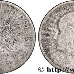Seulement Aujourd’hui POLOGNE 2 Zlote Reine Jadwiga 1934 Varsovie fwo_777660 Monde