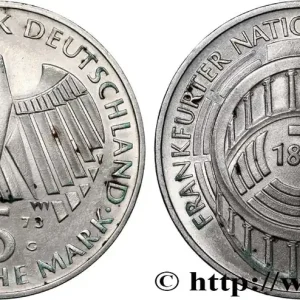 Marque ALLEMAGNE 5 Mark Parlement de Francfort - Proof 1973 Karlsruhe fwo_822916 Monde