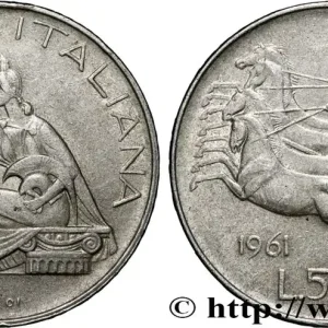 ITALIE 500 Lire Centenaire de l’Unité Italienne 1961 Rome fwo_827588 Monde Réduction