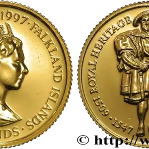 Must-Have ÎLES FALKLAND 2 Pounds Elisabeth II / Henri VIII 1997 fwo_829501 Monde