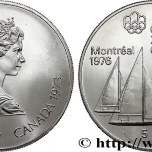 CANADA 5 Dollars JO Montréal 1976 voiliers 1973 fwo_832151 Monde Commander Maintenant