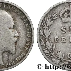 Dernier Modèle GRANDE-BRETAGNE - ÉDOUARD VII 6 Pence 1903 fwo_833430 Monde