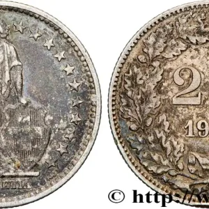 SUISSE 2 Francs Helvetia 1911 Berne fwo_834150 Monde Artisanat