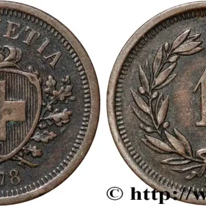 SUISSE - CONFÉDÉRATION HELVÉTIQUE 1 rappen 1878 Berne fwo_835993 Monde Bon Plan