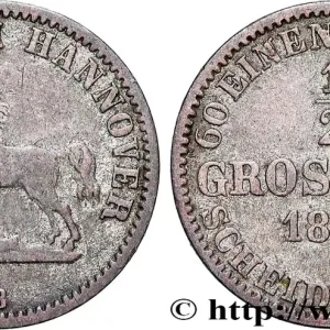 Réduction ALLEMAGNE - HANOVRE 1/2 Groschen 1858 Hanovre fwo_838769 Monde