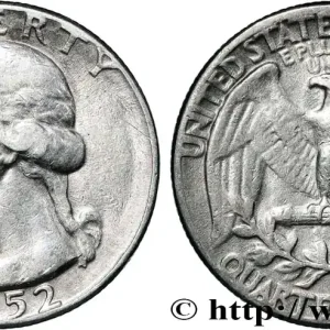 ÉTATS-UNIS D'AMÉRIQUE 1/4 Dollar Georges Washington 1952 Philadelphie fwo_839737 Monde Satisfait Ou Remboursé