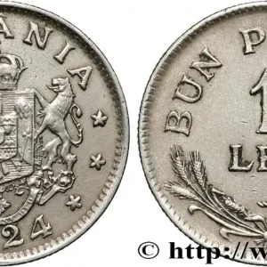 ROUMANIE 1 Leu emblème 1924 Poissy fwo_841866 Monde Usine Directe