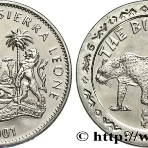 Acheter En Ligne SIERRA LEONE 1 Dollar Proof Léopard 2001 fwo_844067 Monde