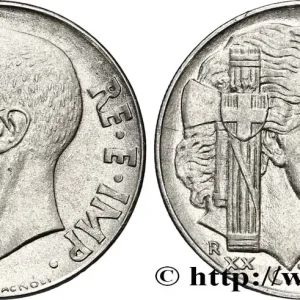 ITALIE 20 Centesimi roi Victor-Emmanuel III / allégorie de l’Italie et faisceau an XX 1942 Rome - R fwo_845159 Monde Produit De Marque