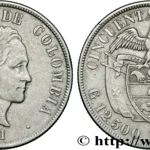COLOMBIE 50 Centavos 1921 Philadelphie fwo_846080 Monde Nouvel Arrivage