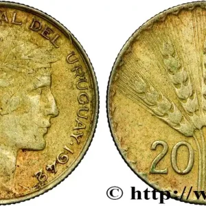 URUGUAY 20 Centesimos de type Morlon 1942 Santiago - S° fwo_846114 Monde Solde