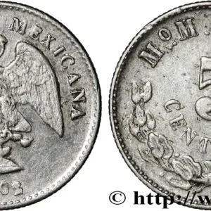 MEXIQUE 5 Centavos 1902 Mexico fwo_847785 Monde Original