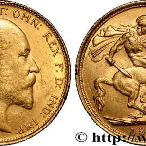 Premium OR, PALLADIUM ET PLATINE INVESTISSEMENT 1 Souverain Edouard VII 1910 Melbourne fwo_854390 Monde