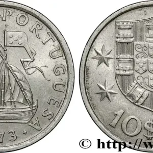 Livraison Gratuite PORTUGAL 10 Escudos voilier 1973 Lisbonne fwo_855169 Monde