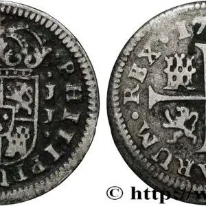 Solde ESPAGNE 1/2 Real Philippe V 1719 Cuenca fwo_855172 Monde