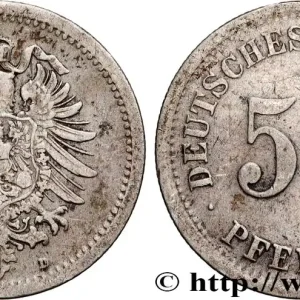 ALLEMAGNE 50 Pfennig Empire aigle impérial 1875 Munich fwo_855187 Monde Exclusif