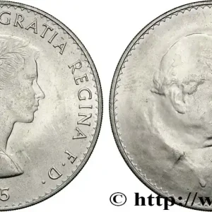 ROYAUME-UNI 1 Crown Winston Churchill 1965 fwo_855874 Monde Prix Cassé