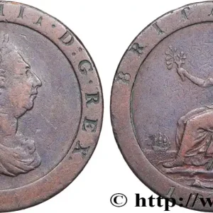 Original ROYAUME-UNI 1 Penny Georges III 1797 Soho fwo_475107 Monde