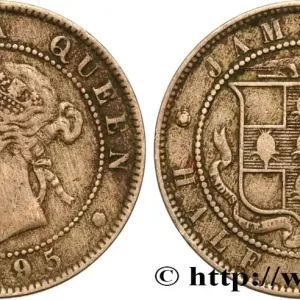 JAMAÏQUE 1/2 Penny Victoria 1895 fwo_626210 Monde Haute Qualité