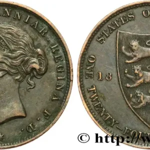 JERSEY 1/24 Shilling Reine Victoria 1888 Heaton - H fwo_638516 Monde Expédition Rapide