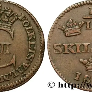 SUÈDE 1/12 Skilling Charles XIII 1812 fwo_638578 Monde Super Prix