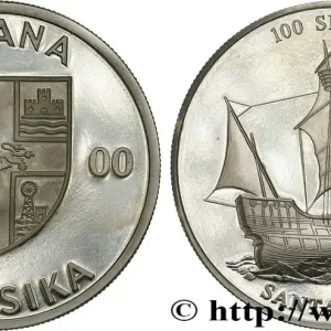 GHANA 100 Sika Proof Santa Maria 2000 fwo_641819 Monde Garantie Incluse