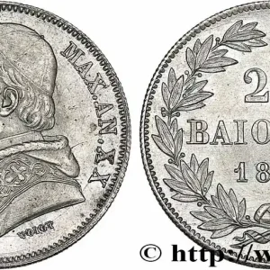 ITALIE - ÉTATS DU PAPE - PIE IX (Jean-Marie Mastai Ferretti) 20 Baiocchi an XX 1865 Rome fwo_737084 Monde Bon Plan