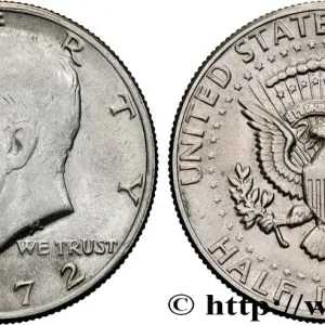 Commander Maintenant ÉTATS-UNIS D'AMÉRIQUE 1/2 Dollar Kennedy 1972 Philadelphie fwo_817289 Monde