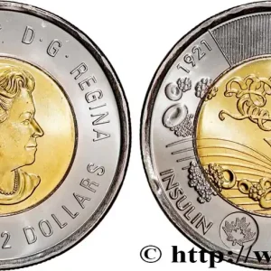 Prix Cassé CANADA 2 Dollars Centenaire de la découverte de l’insuline 2021 fwo_825119 Monde