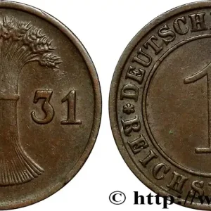 Réduction ALLEMAGNE 1 Reichspfennig 1931 Stuttgart fwo_834015 Monde