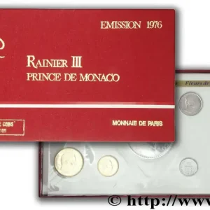 MONACO série FDC (1, 5, 10 et 20 Centimes, 1/2, 1, 5, 10 et 50 Francs) 1976 Paris fwo_839018 Monde Acheter En Ligne