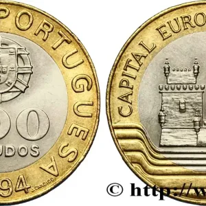 PORTUGAL 200 Escudos “Lisbonne, capitale culturelle de l’Europe” emblème / Tour de Belém 1994 fwo_842819 Monde Jusqu’à Épuisement Des Stocks