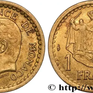 MONACO 1 Franc Louis II / armes (1943) Paris fwo_844610 Monde Gros Lot
