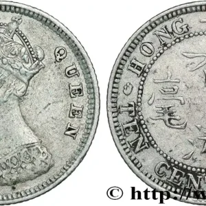 Premium HONG KONG 10 Cents Victoria 1884 fwo_846387 Monde